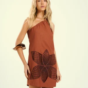 Vestido Feminino Curto Um Ombro Só